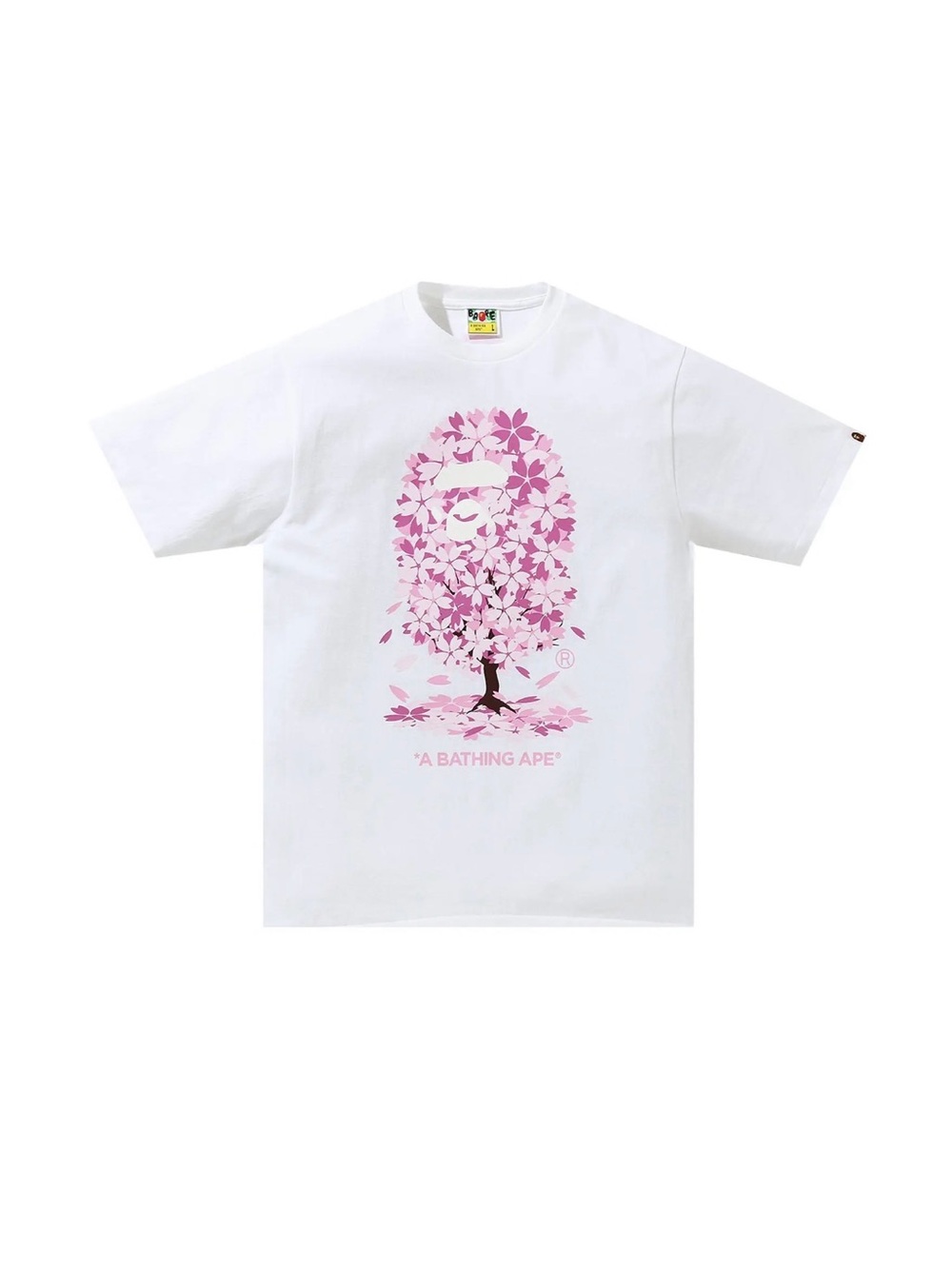 Bape Sakura white tee 2XL